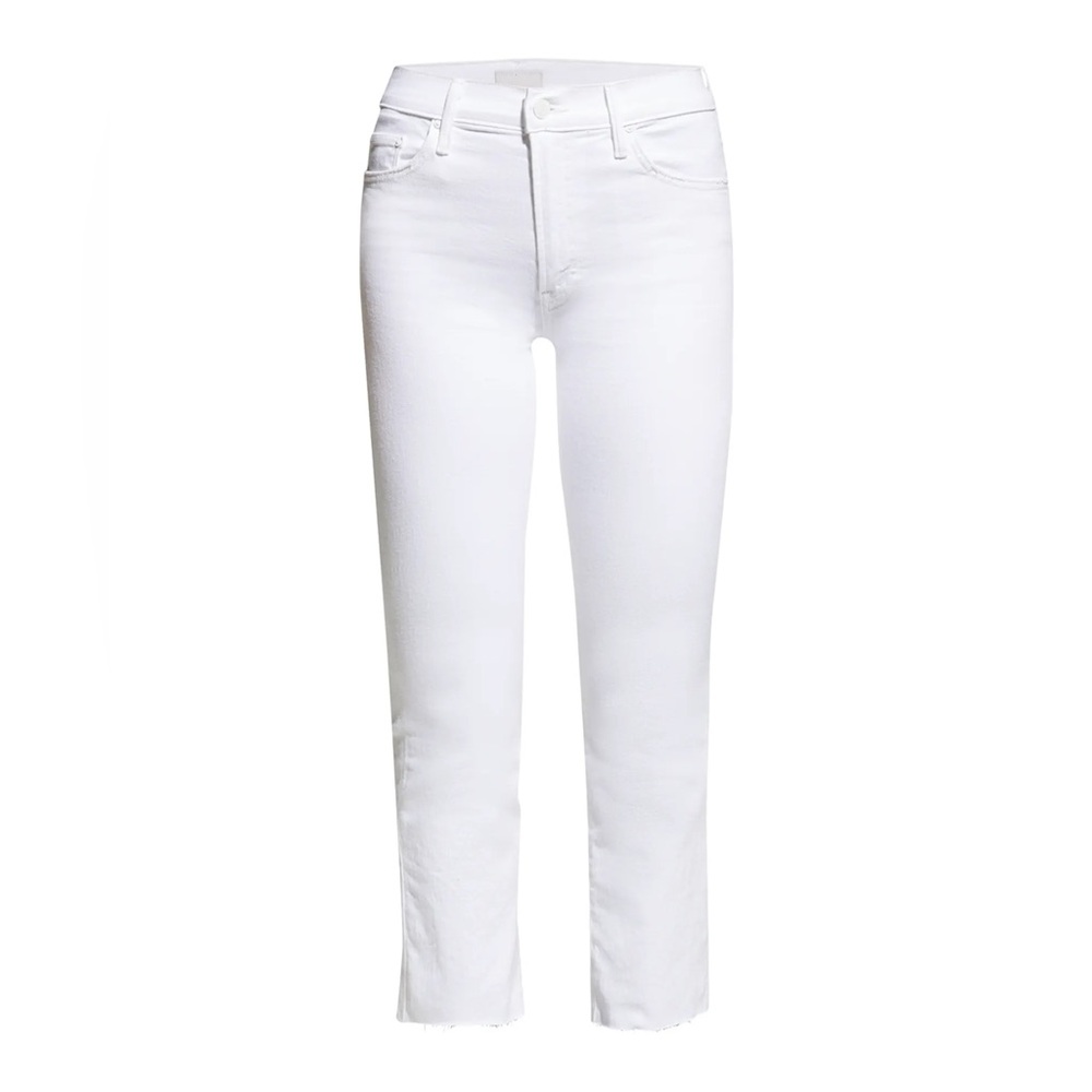 MOTHER The Insider Crop Step Fray Jeans Womens Size 28